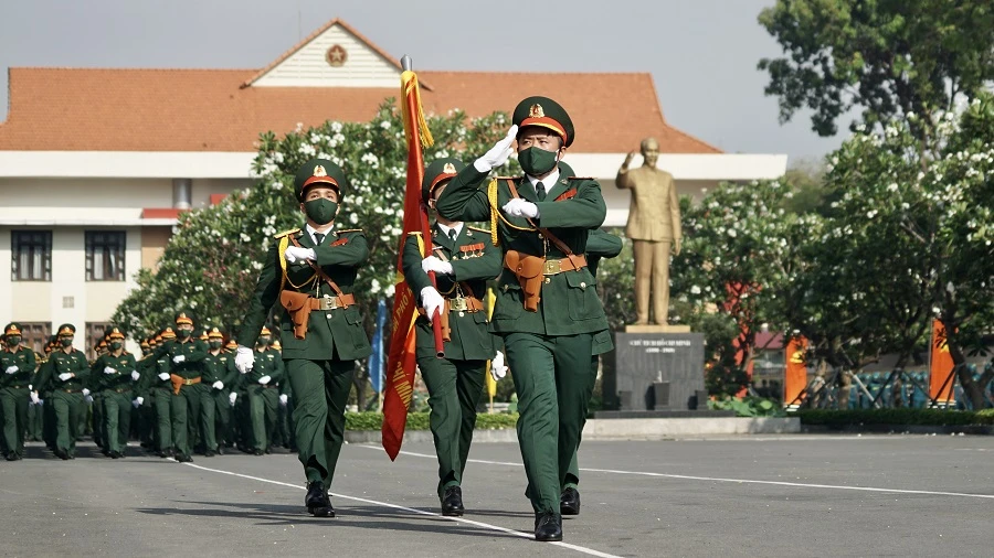 Lễ khai mạc hội thao, hội thi quốc phòng, thể dục thể thao lực lượng vũ trang năm 2023 của Bộ Tư lệnh TP.HCM. Ảnh:H.HÙNG