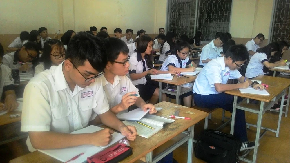 TP.HCM: Hơn 79.000 thí sinh thi THPT quốc gia ảnh 1 TP.HCM: Hơn 79.000 thí sinh thi THPT quốc gia ảnh 1