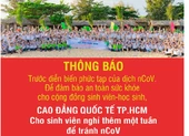 TP.HCM: SV nghỉ thêm một tuần để tránh virus Corona