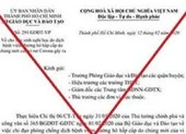 TP.HCM: Xuất hiện văn bản giả cho học sinh nghỉ học