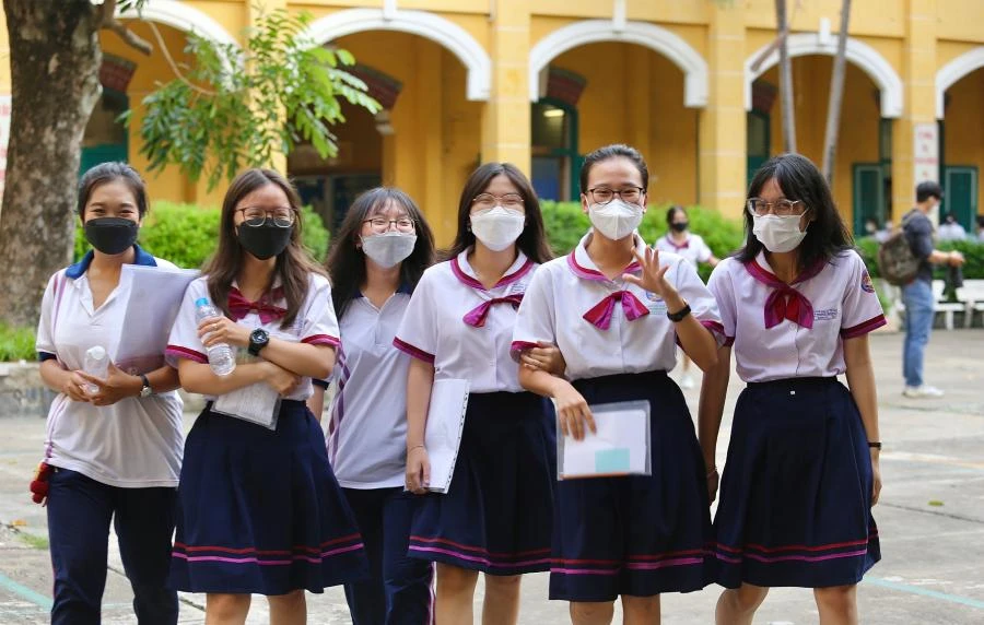 Thí sinh tham dự kỳ thi tốt nghiệp THPT tại Hội đồng thi TP.HCM. Ảnh: HOÀNG GIANG