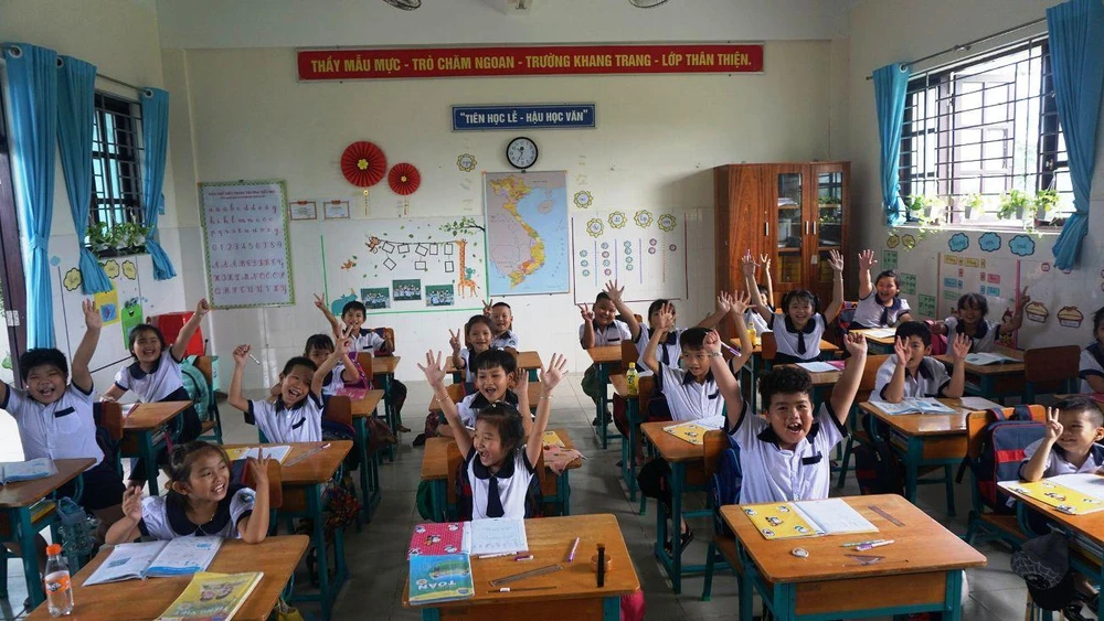 Trường Tiểu học Thạnh An học sinh nghỉ Tết Nguyên đán