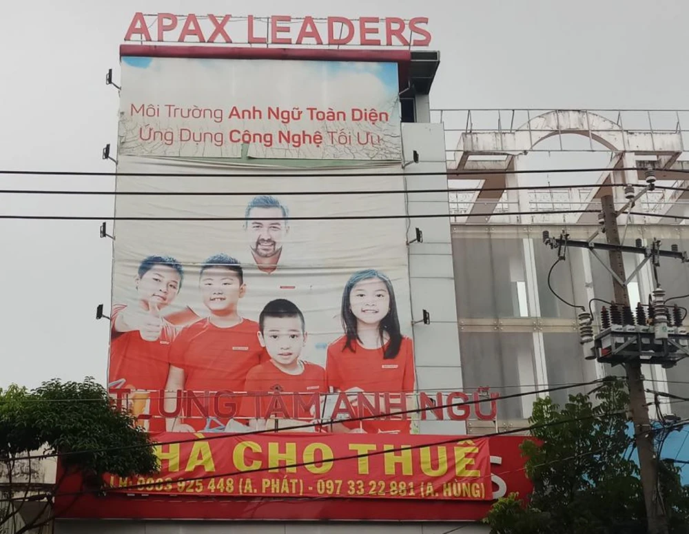 Một trung tâm Apax Leaders dừng hoạt động. Ảnh: NGUYỄN QUYÊN