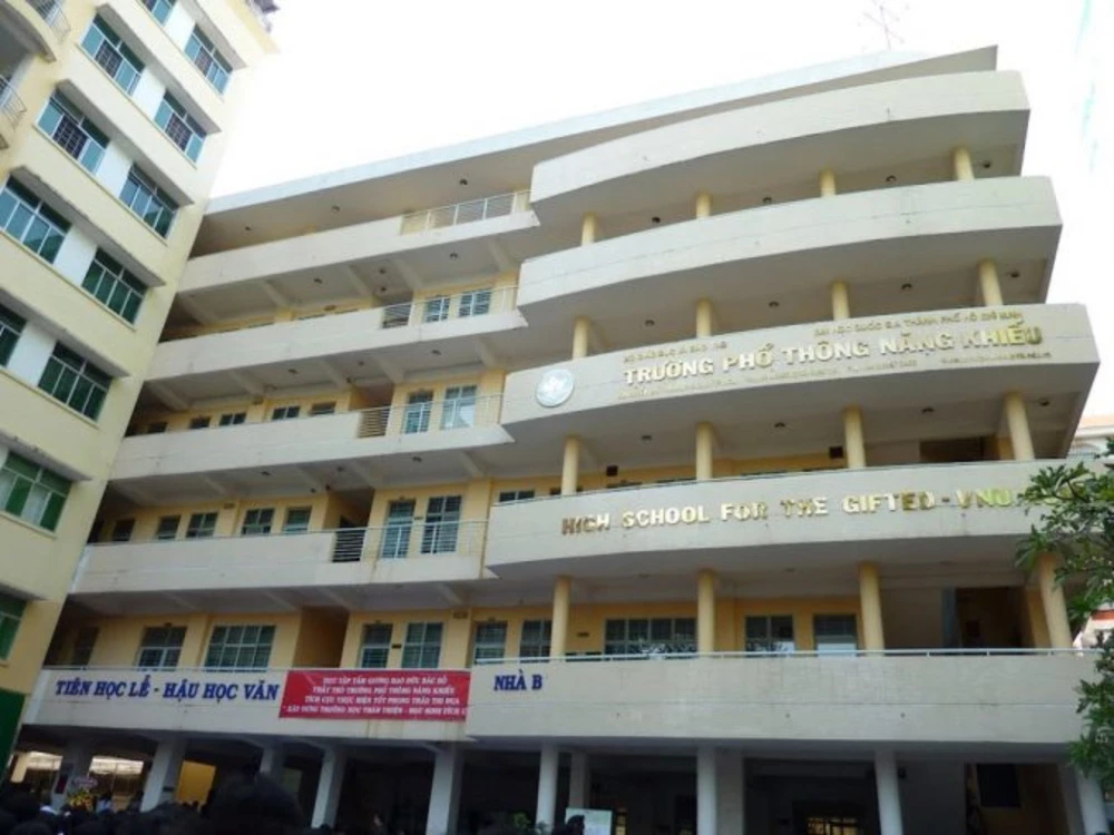 Cơ sở tại quận 5 của Trường Phổ thông Năng khiếu, Đại học Quốc gia TP.HCM. Ảnh: Website trường