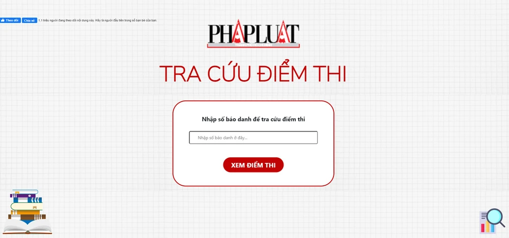 Ngay sau khi Sở GD&amp;ĐT TP.HCM công bố điểm thi, thí sinh có thể truy cập vào trang tradiemthi.plo.vn để xem điểm. Ảnh: CHỤP MÀN HÌNH