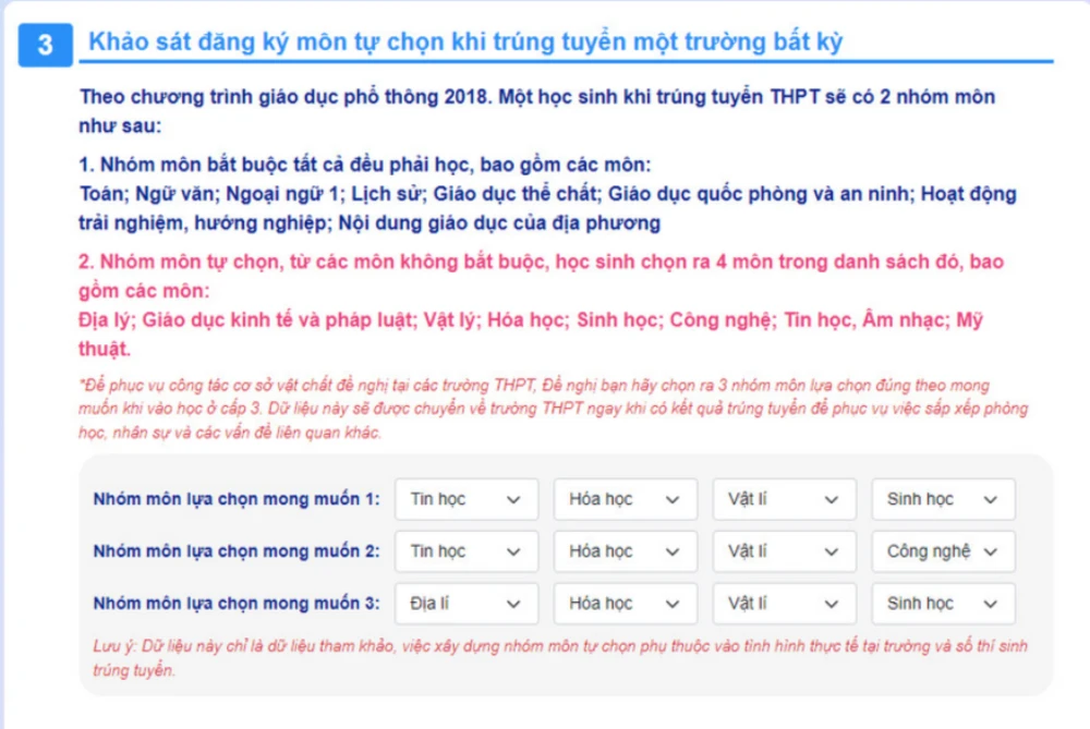 đăng ký tuyển sinh vào lớp 10