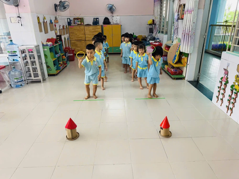 lễ khai giảng của trẻ mầm non tại TP.HCM