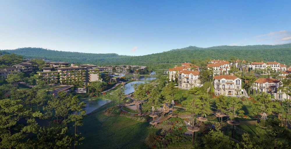 Duy nhất bộ sưu tập Luxury sở hữu tầm nhìn hướng ra công viên Valley Park và khu nghỉ dưỡng InterContinental Thanh Xuan Valley Resort..jpg