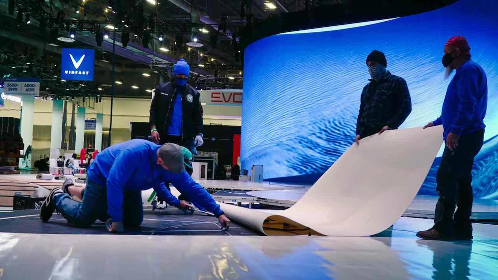 CES 2022 tràn ngập hình ảnh của hãng xe đến từ Việt Nam - VinFast ảnh 1