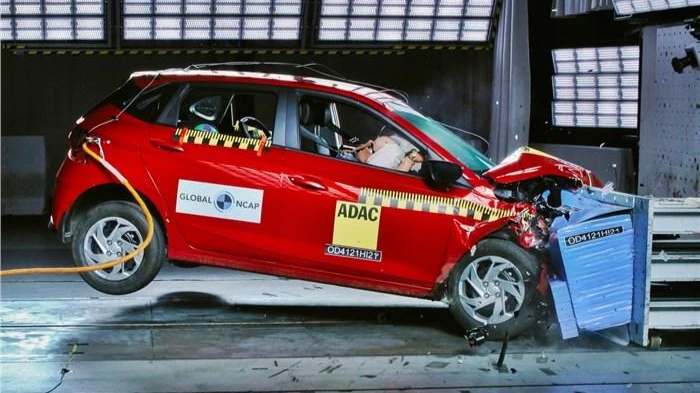 Hyundai i20 hatchback là một trong ba chiếc xe đã được kiểm tra va chạm trong vòng gần đây nhất của Global NCAP. Ảnh: Autocarindia