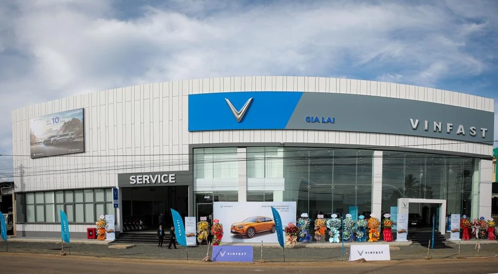Toàn cảnh showroom VinFast 3S Gia Lai.