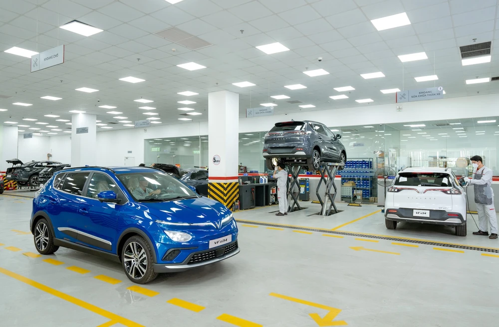 VF e34 sẽ có phạm vi mới là 318,6 km/lần sạc.