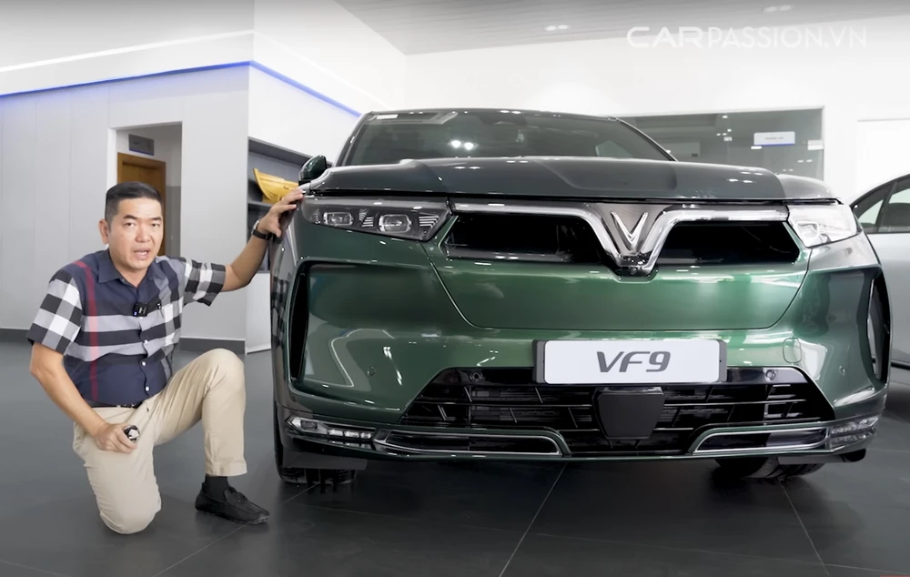 Thiết kế trên VF 9 được đánh giá là đẹp với những đường nét đậm chất khí động học. (Nguồn: CarPassion) Thiết kế trên VF 9 được đánh giá là đẹp với những đường nét đậm chất khí động học. (Nguồn: CarPassion)
