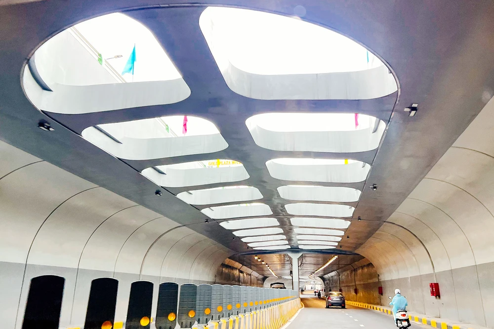 Hầm chui cầu Trần Thị Lý, Đà Nẵng. Ảnh: HOÀNG KHÁNH