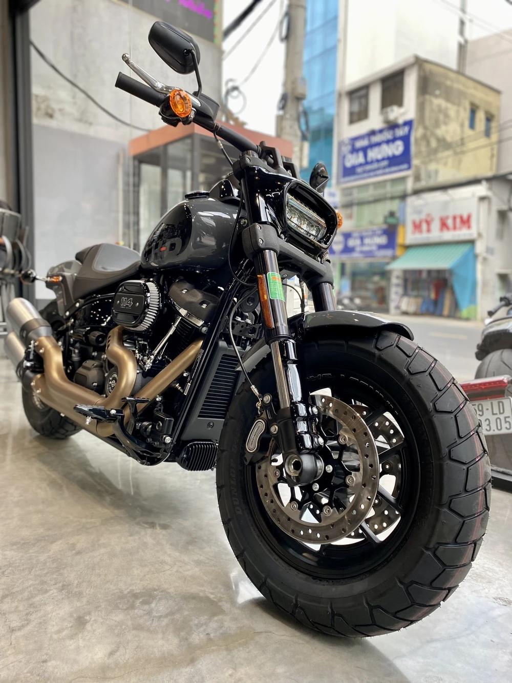 Harley-Davidson Fat Bob 114 có giá là 749 triệu đồng. Ảnh: ĐK