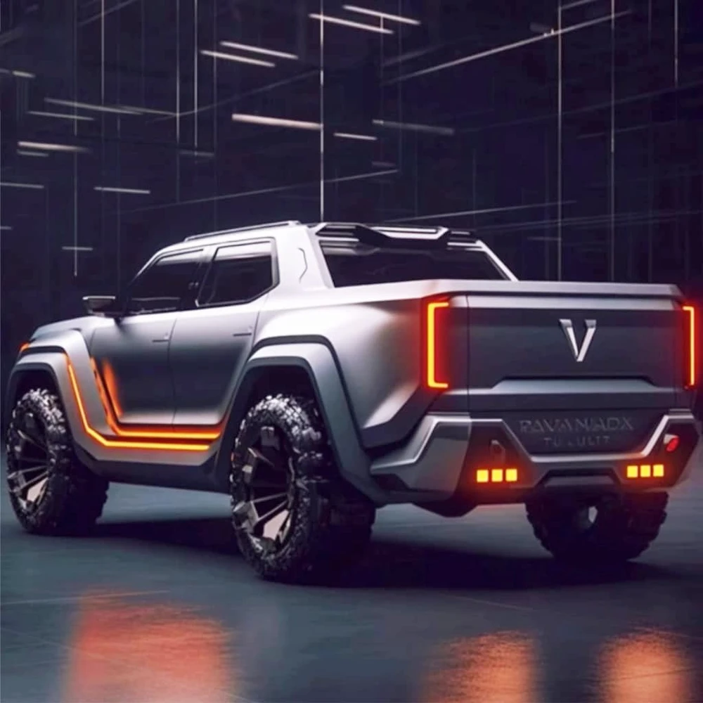 Nhiều người chờ mong bán tải điện của VinFast sớm được giới thiệu tại Việt Nam. Ảnh: MXH