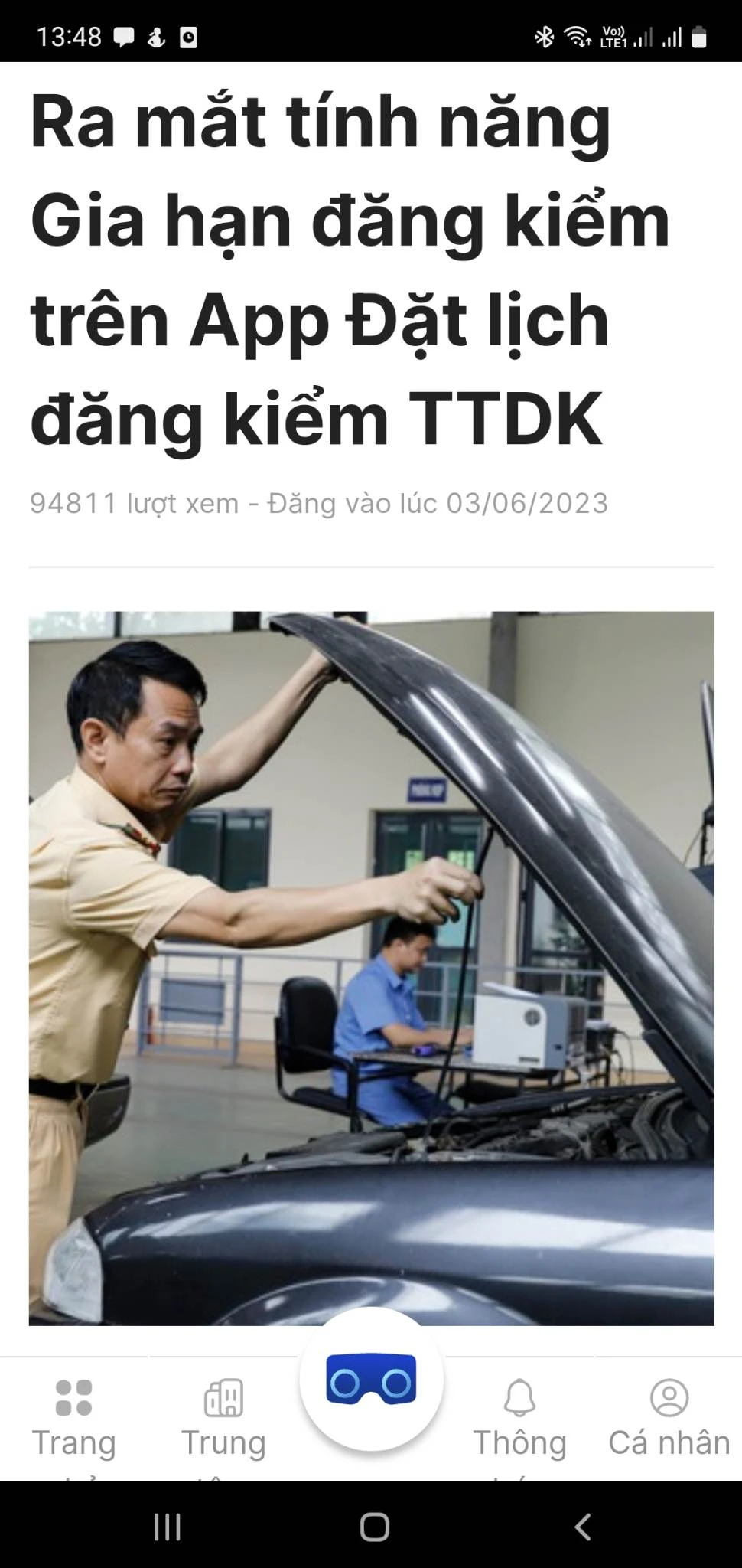 Bộ phận kỹ thuật của app TTDK thông báo về tính năng mới. Ảnh: TN