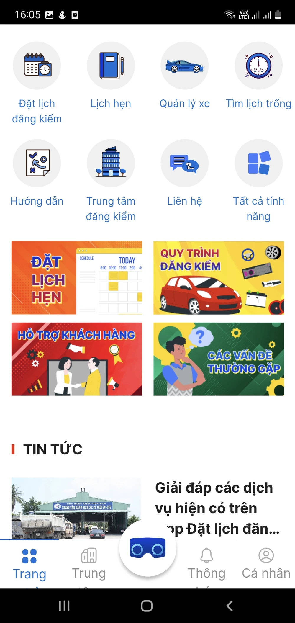 Người dân có thể dễ dàng tìm lịch trống đăng kiểm trên app TTDK.