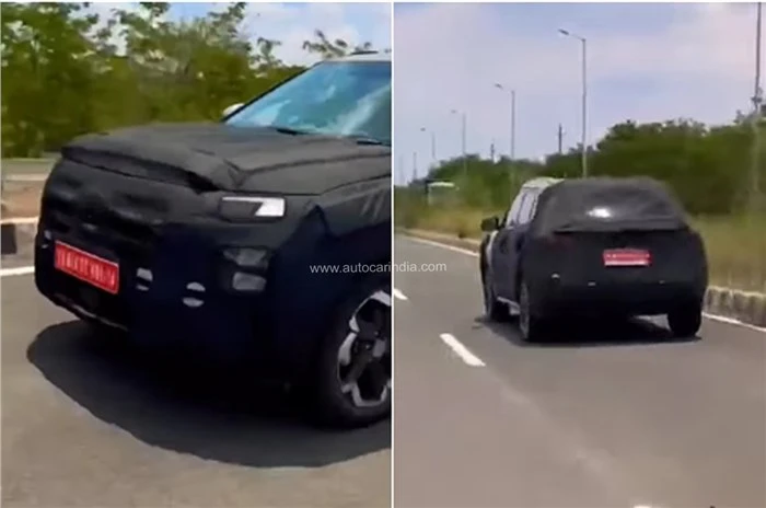 Những hình ảnh bắt gặp Hyundai Creta trên đường phố Ấn Độ. Ảnh: Autocarindia