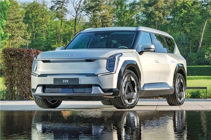 Kia chưa tiết lộ phạm vi của chiếc EV9 cao cấp nhất của hãng. Ảnh: Autocarindia