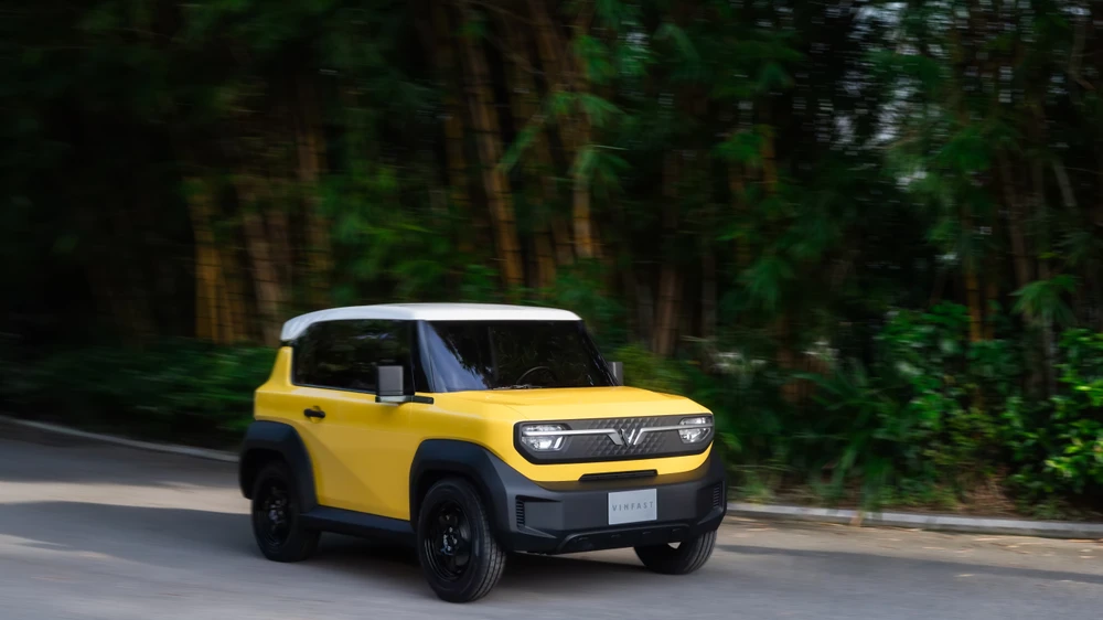 Mẫu VF 3 là tâm điểm của triển lãm này.