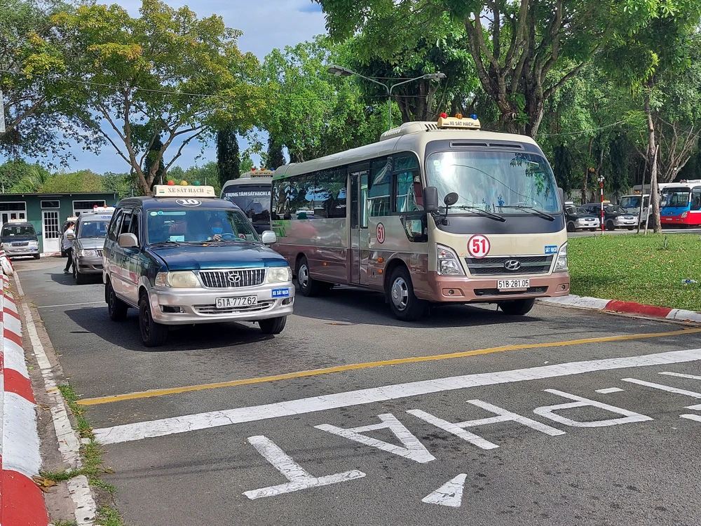 Thông tư 37/2023 của Bộ Tài chính bổ sung thêm phí sát hạch của phần thi mô phỏng lái xe. Ảnh: THY NHUNG