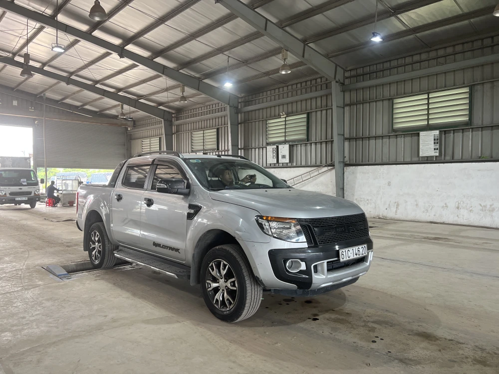 Lượng xe đến Trung tâm Đăng kiểm 50-08D không nhiều.