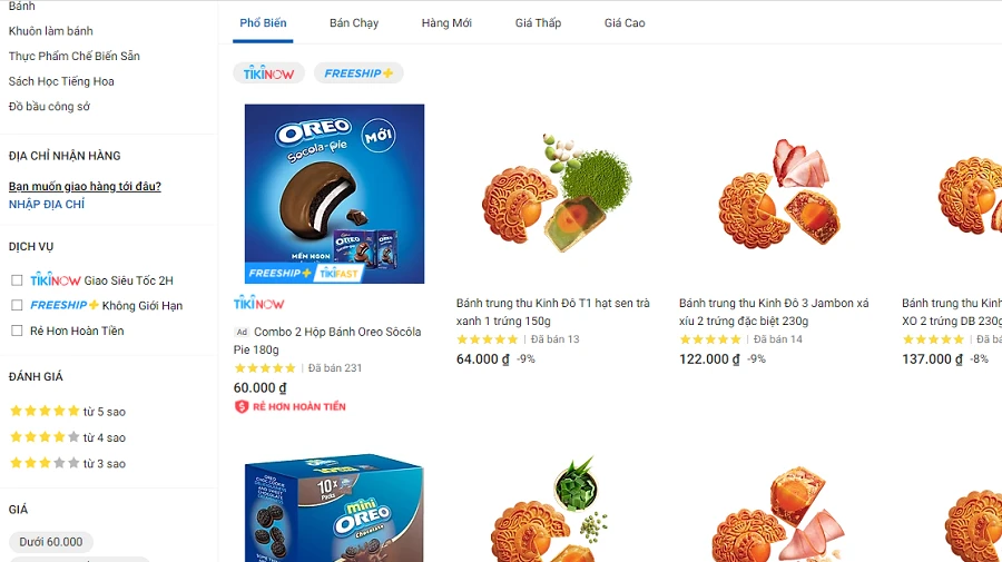 Không được bán trên đường, bánh trung thu nhộn nhịp trên chợ mạng ảnh 1