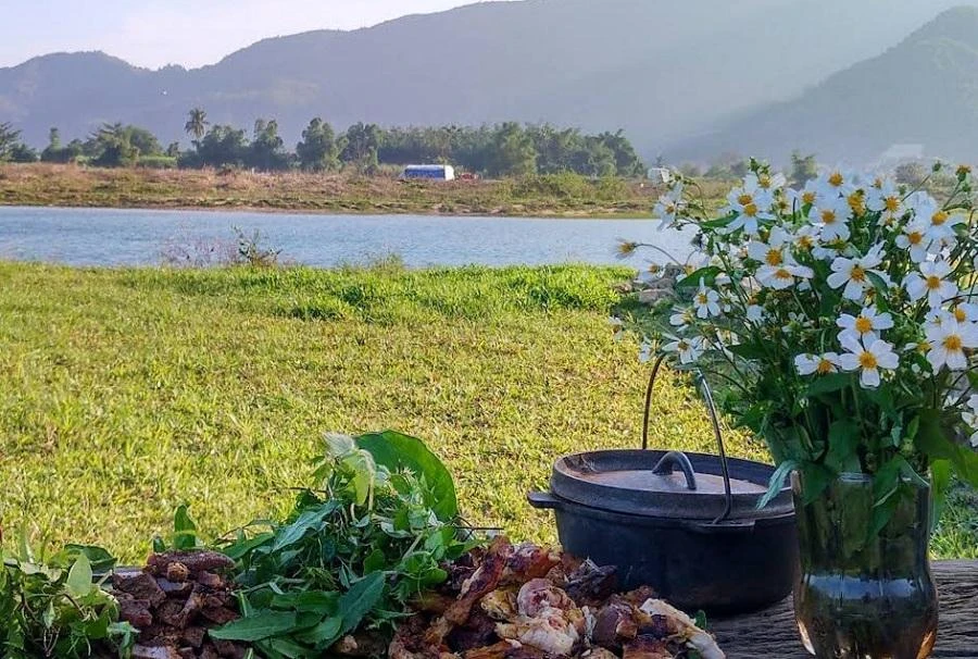 Khu cắm trại ven sông Yên Retreat sẽ là nơi lí tưởng tận hưởng sự bình yên. ẢNH: website yenretreat.