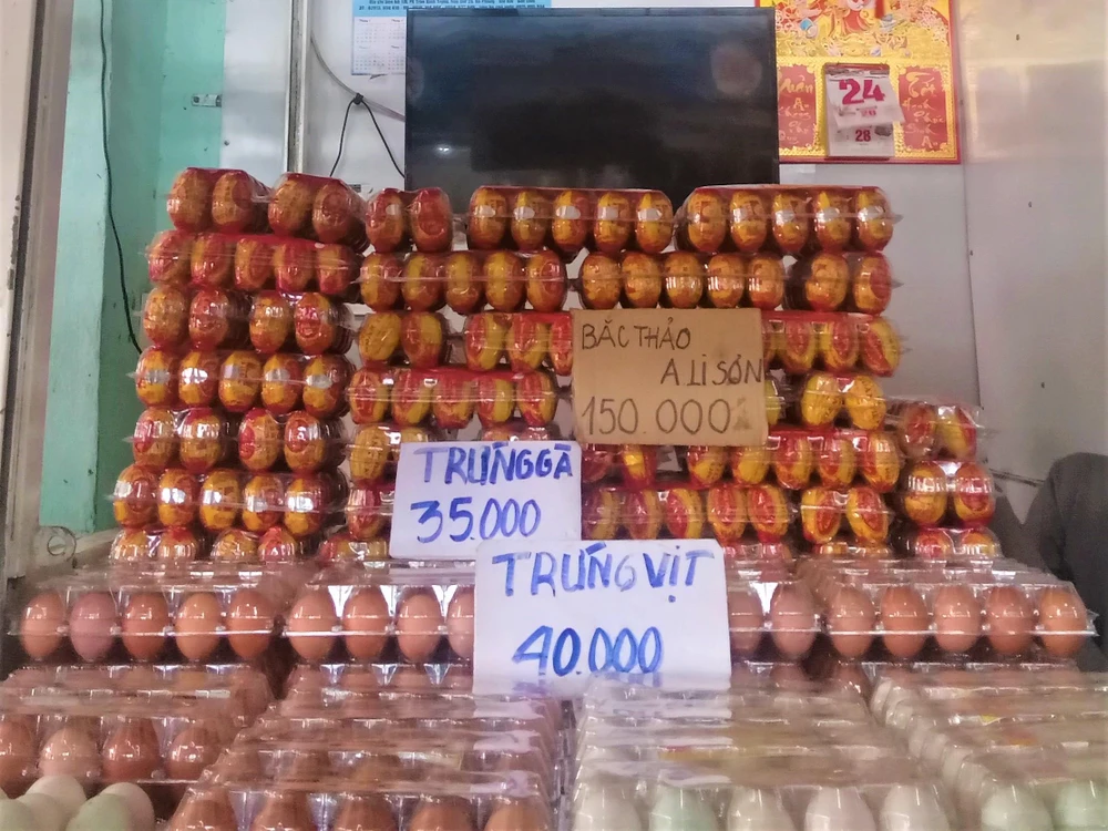 Trong nhóm thực phẩm giá trứng gia cầm các loại tăng 2,59%