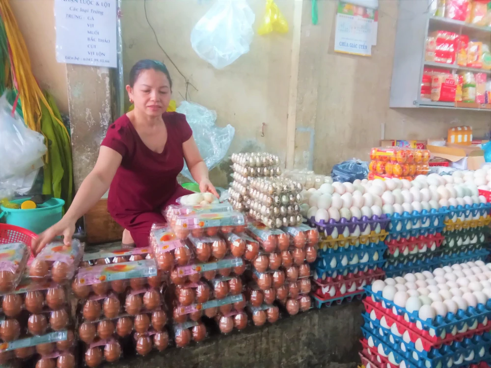Ngày 6-8 trứng gà tăng 500 đồng/chục