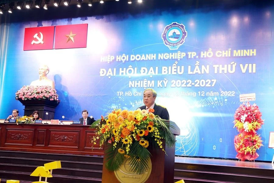 Ông Nguyễn Ngọc Hòa, Tân Chủ tịch Hiệp hội doanh nghiệp TP.HCM nhiệm kỳ 2022-2027.