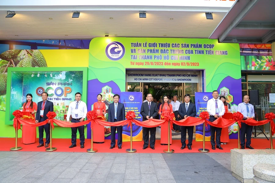 Tuần lễ sản phẩm OCOP tỉnh Tiền Giang đang diễn ra tại TP.HCM đến 2-9.