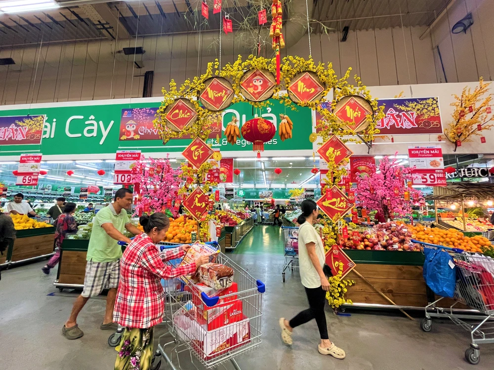 siêu thị mở cửa