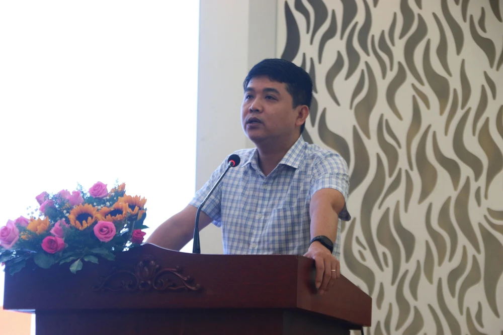 ThS BS Võ Hải Sơn khẳng định vai trò của các tổ chức cộng đồng trong việc phát hiện và phòng lây nhiễm HIV là rất quan trọng. Ảnh: T.N ThS BS Võ Hải Sơn khẳng định vai trò của các tổ chức cộng đồng trong việc phát hiện và phòng lây nhiễm HIV là rất quan trọng. Ảnh: T.N