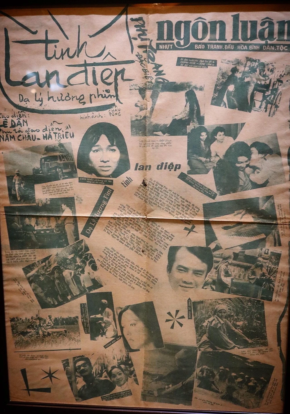 Chuyện tình Lan và Điệp trên báo Ngôn Luận.