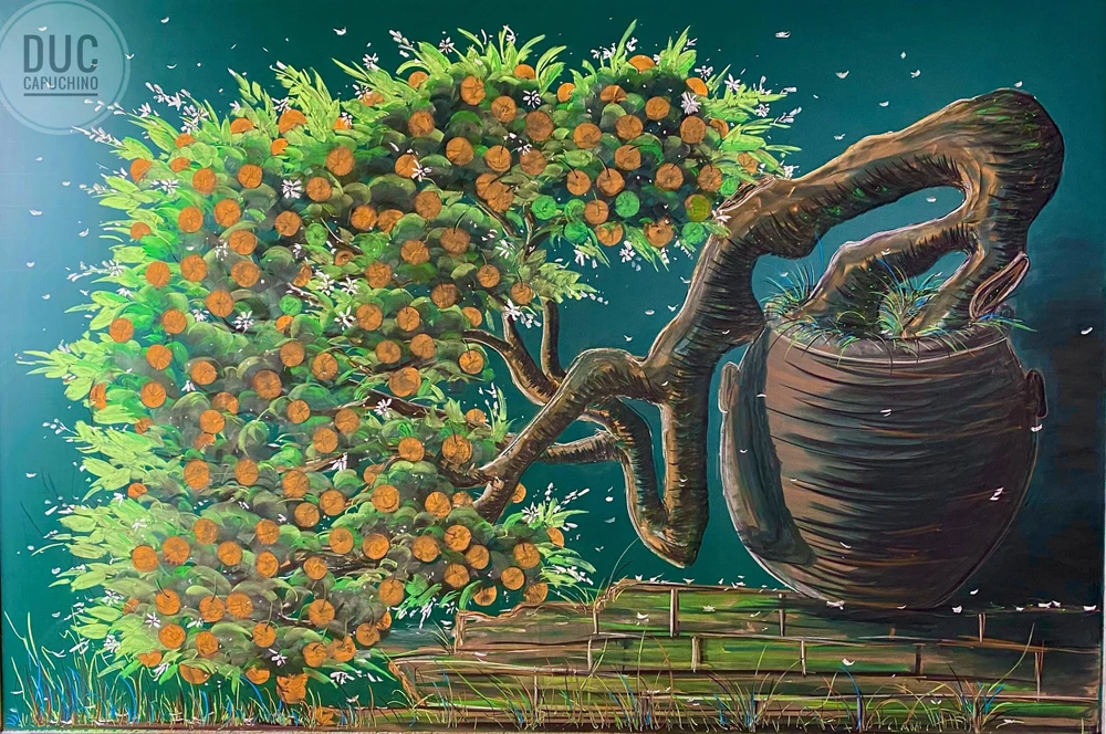 Tác phẩm "Chào Tết 2022" là tác phẩm đặc biệt thực hiện trong hoàn cảnh dịch bệnh COVID-19 vẫn đang diễn biến phức tạp.