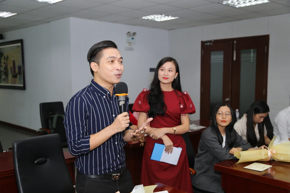 Anh Nguyễn Tấn Hoàng Hải Cuộc thi đã tạo cơ hội cho anh được kể về giấc mơ của mình và quyết tâm chinh phục ước mơ ấy. Ảnh: HOÀNG GIANG