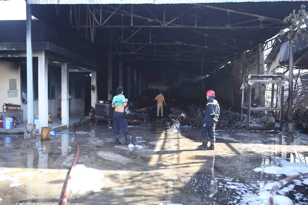 Hình ảnh bên trong kho chứa tang vật vi phạm giao thông