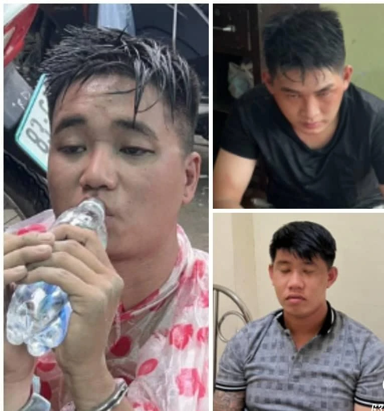 Nhóm cướp giật bị công an bắt giữ. Ảnh: CACC