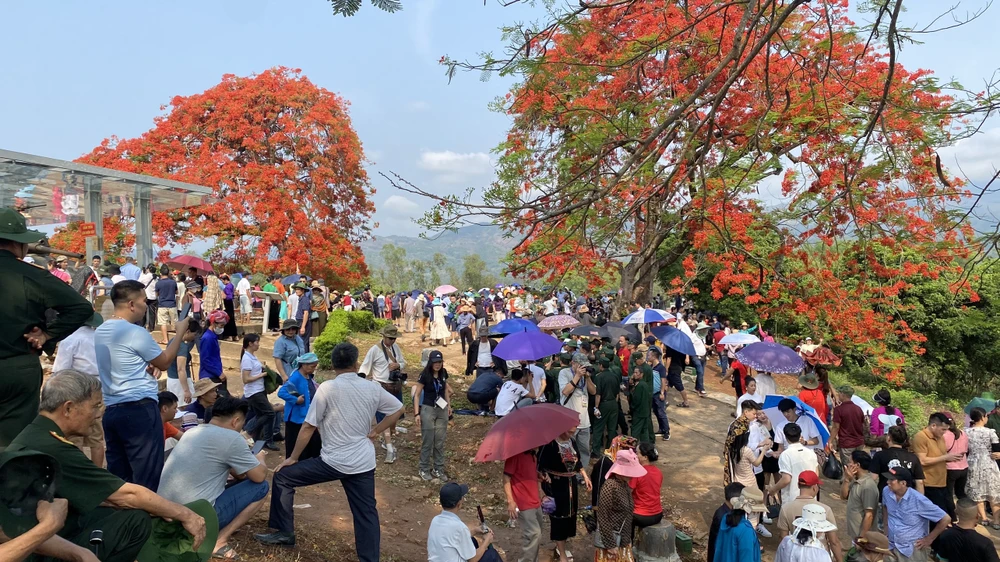 Hàng vạn người tham quan Đồi A1 trước ngày đại lễ chiến thắng Điện Biên Phủ