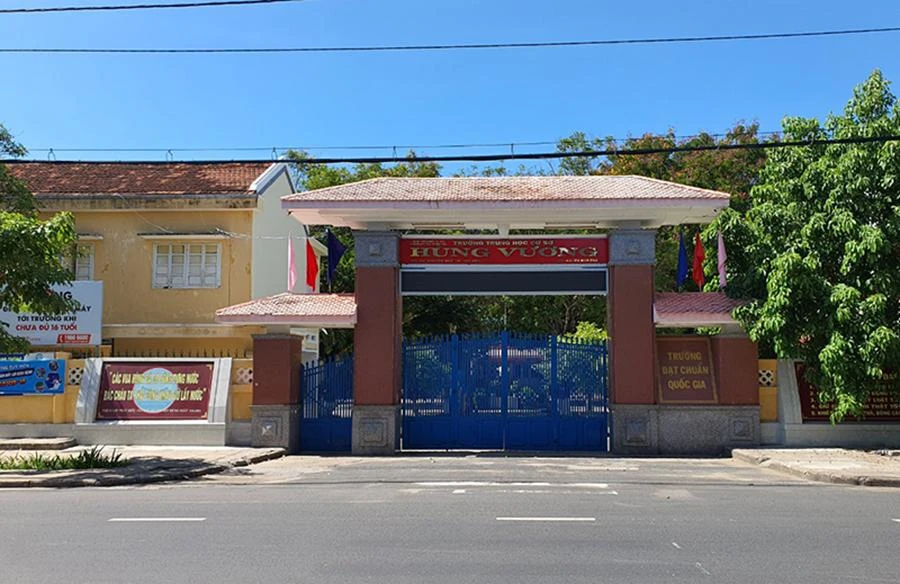 Trường THCS Hùng Vương. Ảnh: CTV
