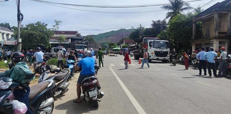 Khu vực xảy ra vụ tai nạn. Ảnh: CTV