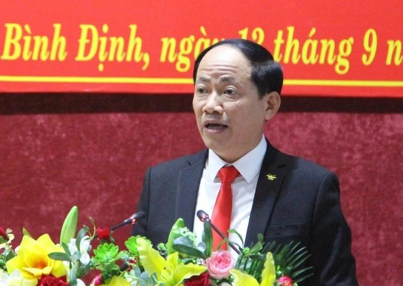 Tấn Phó Bí thư Tỉnh ủy Bình Định Phạm Anh Tuấn. Ảnh: BĐO