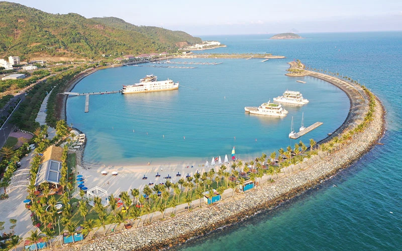 Toàn cảnh công viên bến du thuyền Ana Marina Nha Trang. Ảnh: CTV