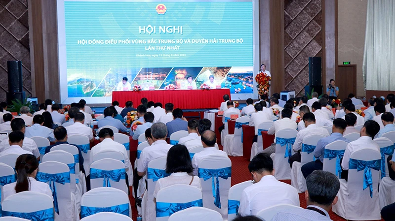 Hội đồng Điều phối vùng Bắc Trung Bộ và Duyên hải Trung Bộ lần thứ nhất. Ảnh: ĐT Hội đồng Điều phối vùng Bắc Trung Bộ và Duyên hải Trung Bộ lần thứ nhất. Ảnh: ĐT