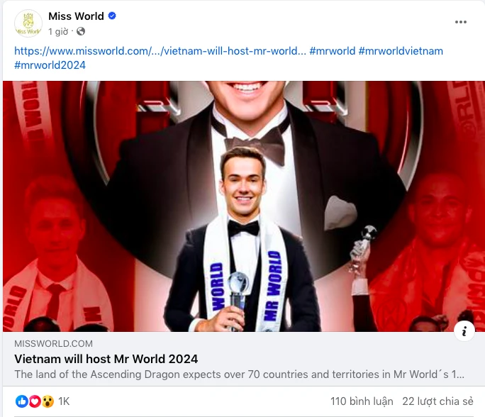 Việt Nam đăng cai Nam Vương Thế giới 2024