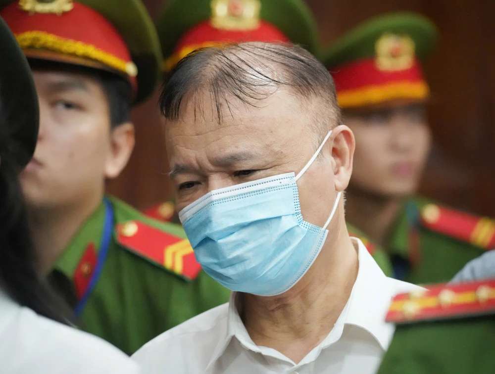 Cựu Thứ trưởng Bộ Công Thương Đỗ Thắng Hải trong phiên xét xử Xuyên Việt Oil. Ảnh: THUẬN VĂN