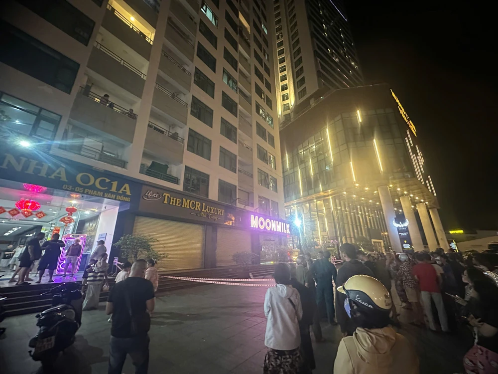 1 phụ nữ tử vong ở tòa nhà Mường Thanh Viễn Triều