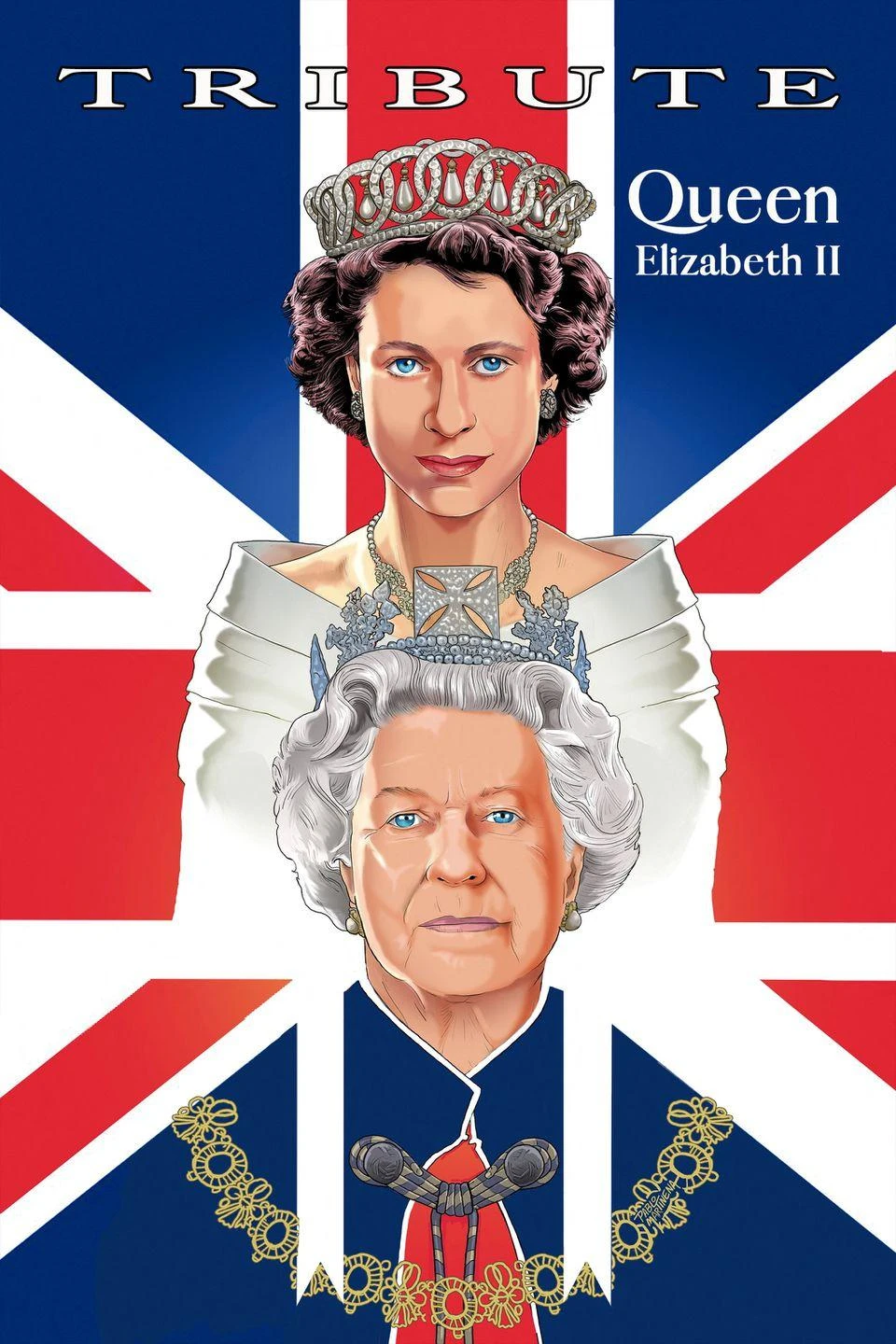 Bìa cuốn truyện tranh kỷ niệm cuộc đời của Nữ hoàng Elizabeth II của nhà xuất bản TidalWave Comics . Ảnh: REUTERS Bìa cuốn truyện tranh kỷ niệm cuộc đời của Nữ hoàng Elizabeth II của nhà xuất bản TidalWave Comics . Ảnh: REUTERS